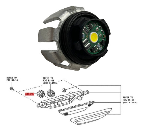 Bombilla Led Trasera De Marcha Atrás 81679f4010 8158ag Para