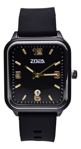 Reloj Zoea Ez8049-h Negro Cuarzo Resistente Al Agua
