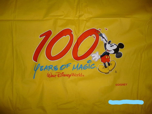 Raincoat Anti Lluvia Poncho Impermeable Disney Mickey Mouse 