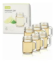 Comprar True Mason Vasos De Chupito En Forma De Frasco Mini Color Mason Jar - Juego De 6 Vasos De Chupito