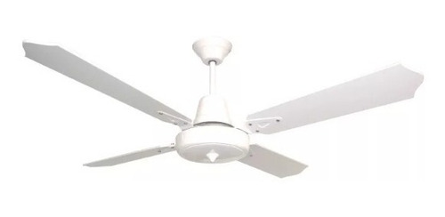 Ventilador De Techo Blanco Con Palas De Madera Laqueada Sese