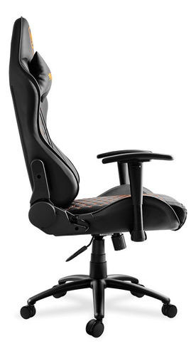 Imagen 3 de 4 de Silla de escritorio Cougar Outrider gamer ergonómica outrider black con tapizado de cuero sintético
