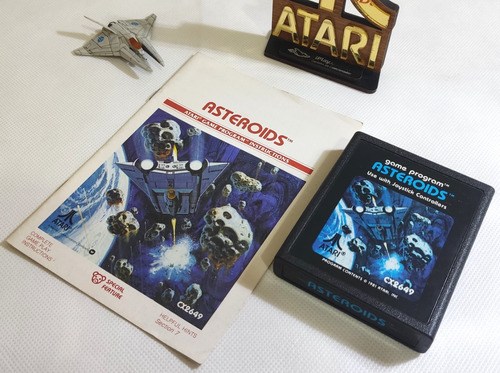 Asteroids Com Manual + Case [ Atari 2600 ] Original Importad