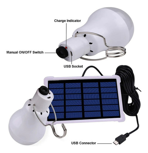 2 Luces Solares Led Para Gallinero