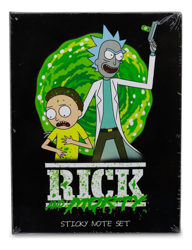Rick And Morty Portal Juego Nota Adhesiva Caja Pestaña