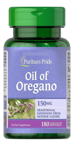 Extracto De Aceite De Oregano 1500 Mg 180 Capsulas