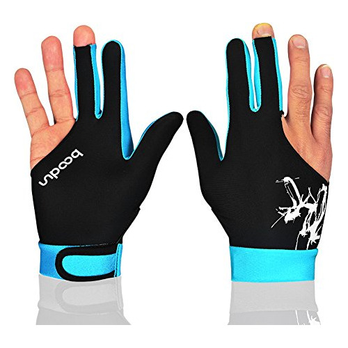 Guantes Lycra Elastico 3 Dedos Billar Pool