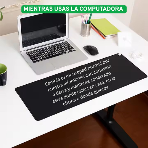 Manta Grounding Puesta A Tierra Yoga Meditacion Ayuda Dormir Negro