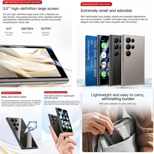-mini Smartphone 4g Teléfonos 2500mah 3.0 Pulgadas Android 10