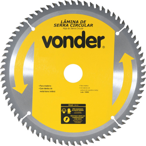 Disco De Serra Para Madeira 235 X 30 Mm 60 Dentes - Vonder