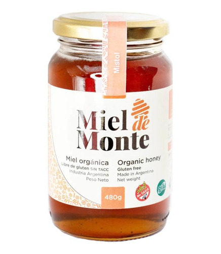 Miel De Mistol Organica Miel De Monte Sin Tacc - 480 Grs