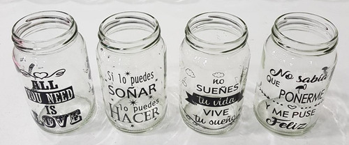 Frasco Vaso Vitrificado, No Vinilo! Frases, Imagen, Souvenir