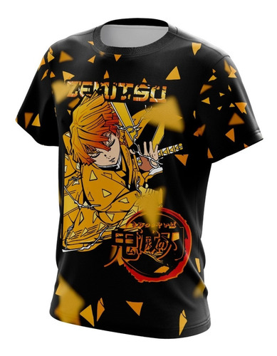 Playera Sublimada Zenitsu D2 Kimetsu No Yaiba