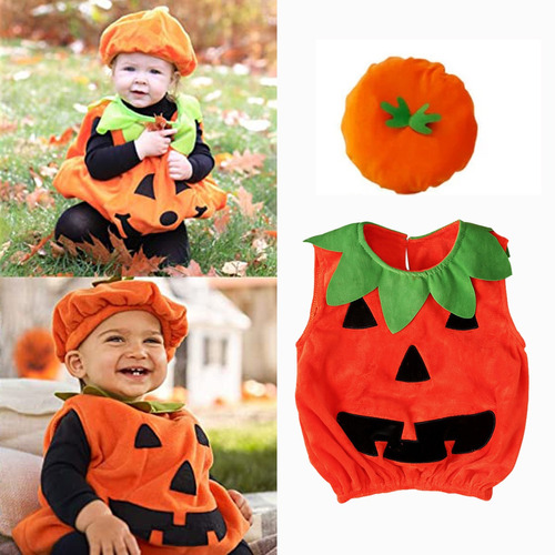 Disfraz De Halloween Para Niñas Y Bebés Con Forma De Calabaz