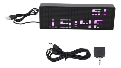 Analizador De Espectro Musical: 384 Led Rgb, 20 Dinámicos