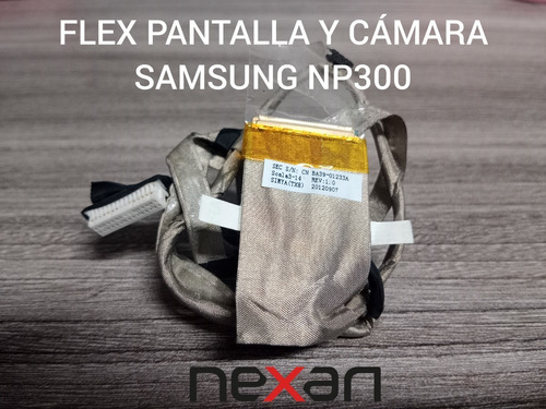 Flex De Pantalla Y Cámara, Portátil, Samsung Np300