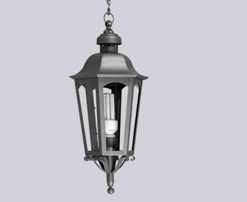 Lámpara Colgante Colonial Luz Led 42cm Inglesa Tiempo Atras