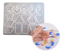 Comprar Molde Silicona Dijes Aros Joyeria Textura Resina Artesania