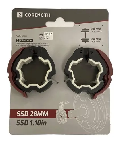 Tope Seguro Bloqueador Mancuerna O Barra 2 Piezas 28 Mm Env o gratis