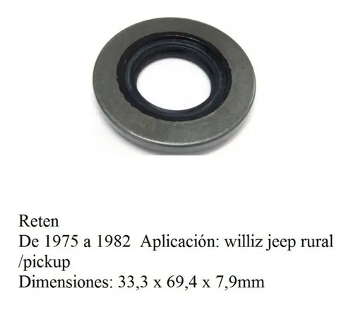 Reten Cubierta De Diferencial Jeep Williz Rural Pickup 75a82