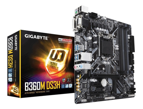 Motherboard Gigabyte B360m Ds3h Intel 8th Gen Lga 1151 M.2 !