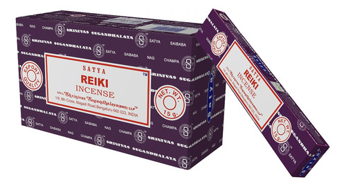 Satya Palitos De Incienso Nag Champa Reiki, 12 Unidades