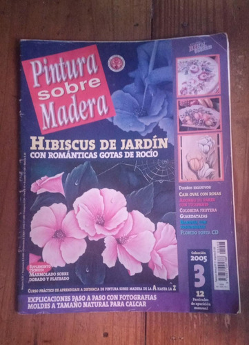 Revista Pintura Sobre Madera Hibiscus De Jardin (m)