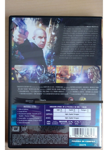 Rápido Y Furioso + Misión Babilonia (vin Diesel)