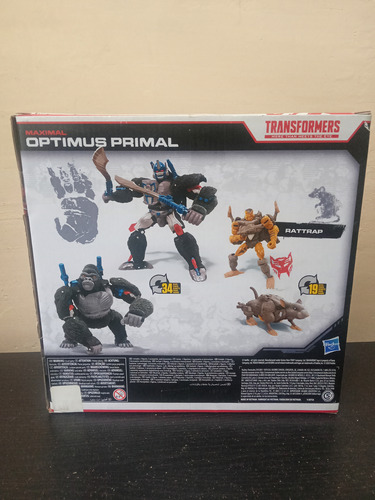 Optimus Primal Y Rattrap Transformers Wfc Kingdom Netflix (Usado)