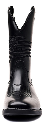 Botas Vaqueras Hombres Hombre Casuales Con Punta Cuadrada