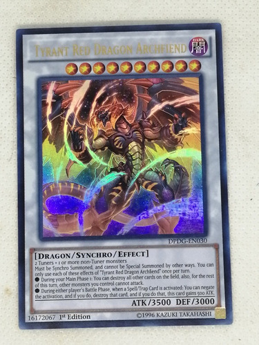 Tyrant Red Dragon Archfiend Ultra Yugioh