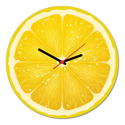 Relógio De Parede - Fruta Laranja  30x30xcm Psai