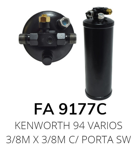 Filtro Deshidratador A/c Kenworth 94 Varios 3/8m X 3/8m