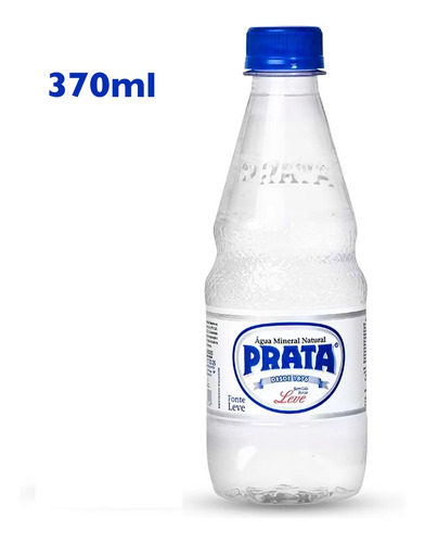 Água Prata mineral natural sem gás leve pet 370ml pi13927