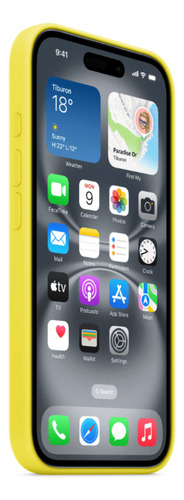 Case Silicone Magsafe Capa iPhone 16 Carambola