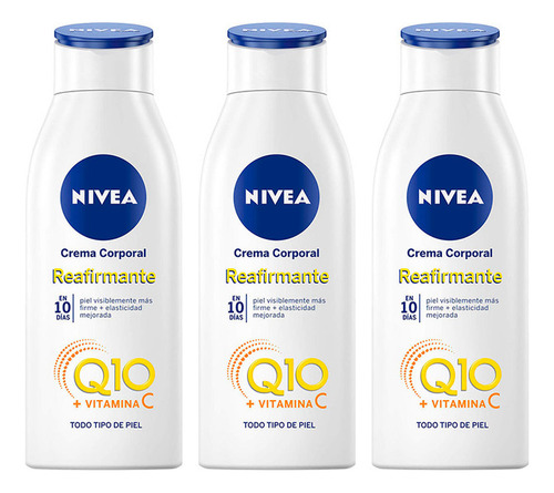 Crema Corporal Nivea Q10 Reafirmante 400ml (x3)