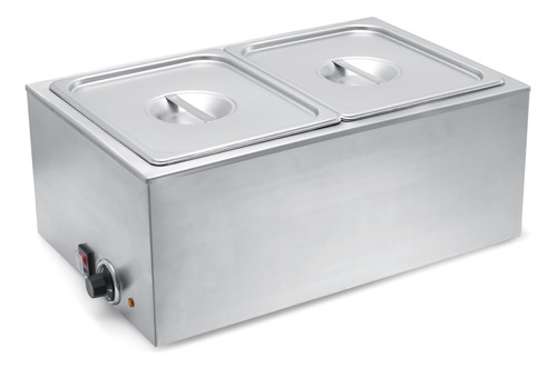 Sybo Zck Bain Marie - Calentador De Alimentos, 2 Secciones,