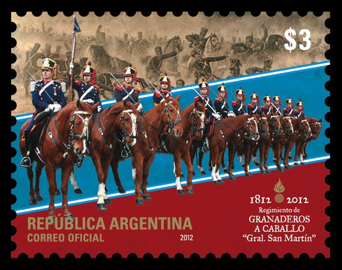 Argentina 2012 Aniv.  Regim. Granaderos A Caballo. 3954 Mi 