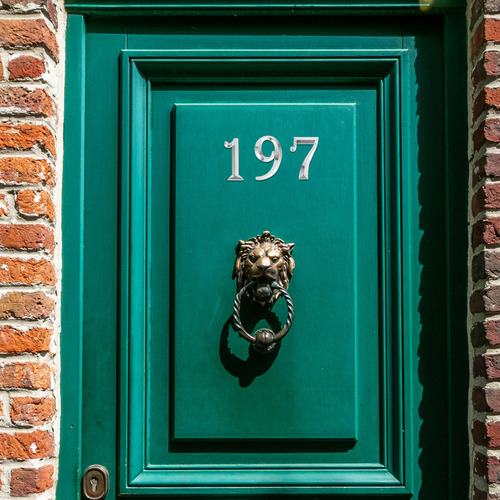 10 Números: Pegatinas Autoadhesivas Con Números De Puerta En