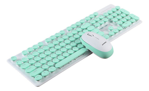 Precioso Teclado Mecánico Inalámbrico De Estilo Retro N520