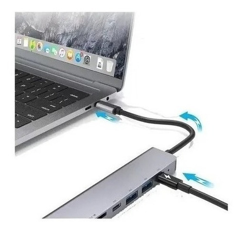 Hub Usb C 7 Em 1 Samsung Dex Hdmi Macbook Pro Xps Sd/tf