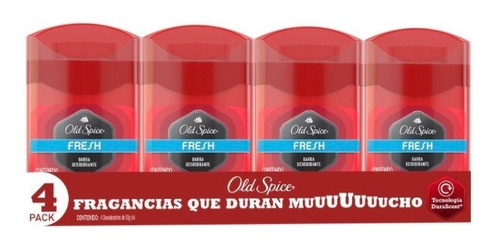 Old Spice Fresh Desodorante En Barra 4 Pack 50g 