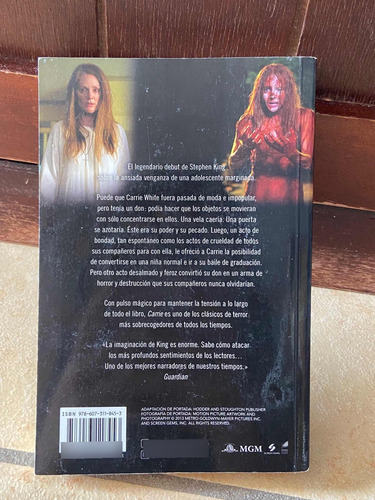 Libro Stephen King Carrie Edición De Bolsillo (Usado)