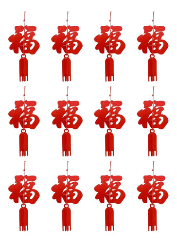 12 Uds. De Decoraciones Colgantes De Año Nuevo Chino,
