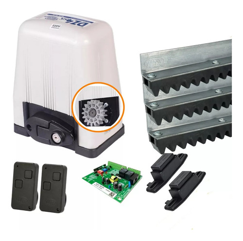 Motor Porton Automatico Electrico Rossi Dz4 800kg 6 Metros Frecuencia 50hz Tamaño Del Engranaje Z17