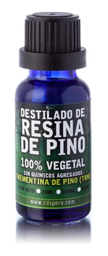 Destilado De Resina De Pino De 20ml - Trementina De Pino 