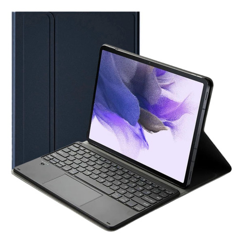 Case Com Teclado Para Tablet Redmi Pad Se 11 2023 - Prático Cor Azul-escuro