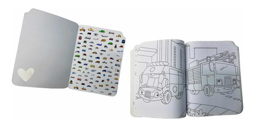 Colección 4 Libros Para Colorear Con Stickers