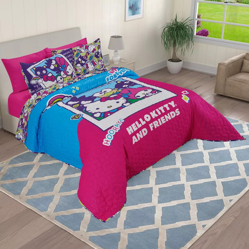 Edrecolcha Matrimonial Hello Kitty Friends Providencia Colores Varios Hello Kitty Friends