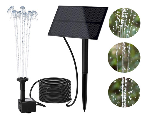 Kit De Bomba De Fuente De Agua Solar Diy Con Estaca Para